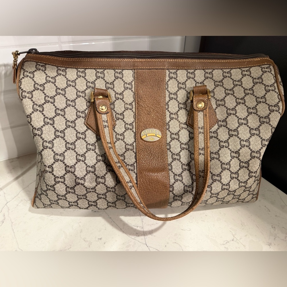 Gucci GG Plus Vintage Boston Travel Tote - Picture 2 of 12